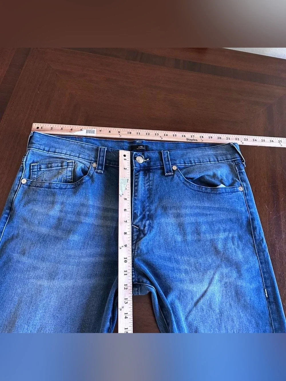 True Religion Geno Relaxed Slim Stretch Jeans Men’s 42 Blue Denim